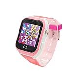 PAW PATROL Kinder Smartwatch mit GPS, 4G Videoanruf, Kamera mit Filter, SOS-Taste, Spiele, Schrittzähler, Musik, Lernfunktionen – Kinderuhr für Jungen & Mädchen ab 4 Jahren (Rosa)