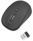 LogiLink ID0193 - Ergonomische Funk-Maus, 2.4 GHz, 1600 DPI, Schwarz