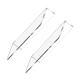 VALICLUD 2 Stück Wandregale aus Kunststoff Wandmontierte Bücherregale für Badezimmer und Küche Transparente Förmige Aufbewahrungslösung