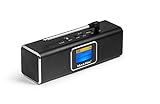 MusicMan 4663 DAB Bluetooth Soundstation BT-X29 mit intergriertem Akku und LCD Display (MP3 Player, Radio, MicroSD Kartenslot,USB Steckplatz) schwarz