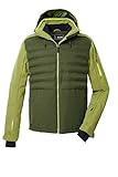 killtec Herren Hybridjacke/Steppjacke mit abzipbarer Kapuze und Schneefang KSW 72 MN SKI JCKT, waldgrün, XXL, 43435-000