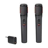 JBL PartyBox Wireless Mic – Set mit zwei digitalen kabellosen Mikrofonen und eingebautem Popfilter – Zubehör für die JBL PartyBox – Karaoke für zuhause