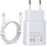 iPhone Ladegerät und Ladekabel Schnellladekabel Lightning Kabel [MFi Zertifiziert] iPhone Ladekabel Für iPhone 14/14 Pro/14 Pro Max/13/12 /11/ X/XR/XS USB C iPhone Lightning Kabel Netzteil
