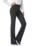 Tapata Damen 71cm/76cm/81cm/86cm Bootcut Stretch-Hose mit 4 Taschen, Tall/Lang/Regulär/Petite Für Büro Business Alltag Elegante Hose 86cm Dunkelgrau L