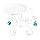 TOYANDONA Moderner Eisen Pflanzenständer Weiß Robuster Metall Blumenhalter Bodenständer Viel Für Innenräume Eleganter Pedestal Blumentopfhalter Als Wohnkultur