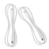 HOMOBABE 2Stücke USB C Schnellladegerät Hochgeschwindigkeits USB C Kabel für Tpe für Büro Zuhause Reisen Langlebig und Flexibel