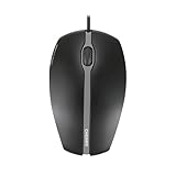 CHERRY GENTIX SILENT, Kabelgebundene Maus, Leise Tasten ohne Klickgeräusch, Optischer Sensor (1.000 dpi), Symmetrisches Design, Kabel 1,8 m, USB 2.0, Schwarz