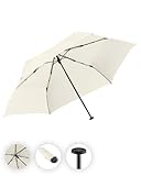 FARE Ultraleichter Mini-Taschenschirm Filigrain Only95 - Mit nur 95 Gramm der leichteste Regenschirm am Markt; Packmaß nur 20cm; perfekt für Jede Handtasche (Creme)
