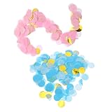 TOYANDONA Teiliges Gender Reveal Konfetti aus Papier Bunte Runde Streudeko in Blau und Rosa für Babyparty Einfache Reinigung Festliche Tischdekoration für Junge und Mädchen