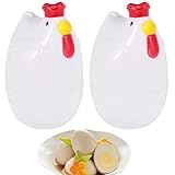 Callstick 2X KüKenföRmig 1 Gekochtes Ei Dampfgarer Dampfgarer Stoessel Mikrowelle Eierkocher Kochutensilien Kuechenhelfer