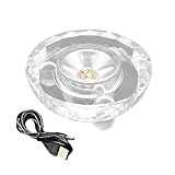 Oxxggkao Verstellbarer Beleuchtungsständer Für Die Schmuckpräsentation USB Betriebener Stabiler Sockel Mit Energieeffizienten LED Lampen Beleuchteter Kristallständer