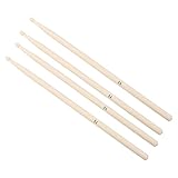 Yardwe 2 Paar Ahorn Drumsticks Robuste und Elegante Schlagzeugstöcke für Optimale Spieltechnik für Trommeln Langlebig und Komfortabel für Schlagzeuger