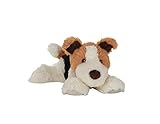 Habibi Plush Wärmekissen/Stofftier f. Kinder und Erwachsene – 1627 Hund Terrier mit Hirsefüllung, Wärmekuscheltier zum Erwärmen in der Mikrowelle/Backofen, ideal auch für Babys