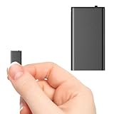 Diktiergerät Mini, 16GB Audiorekorder mit Rauschunterdrückung, Aufnahmegerät mit Löschfunktion, Mini Digitales Diktiergerät, Digital Voice Recorder, Audio Recorder für Sitzungen Interviews Vorträge