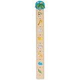 Bieco Holz Messlatte Kinder Zoo Skala 0,65-1,5m | Messlatte Kind Holz | Wand Holz Dekoration | Massband Kinder | Kinder Messlatte Holz | Holz Meter | Messlatte Mädchen & Junge | Messlatte Kind