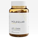 MoleQlar Apigenin Kapseln - 60 Stück Flavonoid-Extrakt aus feinster Petersilie (10%) - unterstützt NAD-Metabolismus & Sirtuine - vegan, hochrein, GMO-frei
