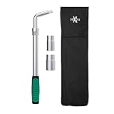 WIESEMANN 1893 Teleskop Radmuttern-Schlüssel Set 4tlg. Mit 17/19mm und 21/23mm Einsätzen und verlängerbarem Reifenschlüssel I 0,5 Zoll Antrieb I inkl. Aufbewahrungstasche I 80249