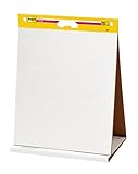 Post-it Super Sticky Meeting Charts, Packung mit 1 Block, mit 20 Blättern, 584 mm x 508 mm, Farbe: Weiß - Selbstklebendes Flipchartpapier für Brainstormings überall