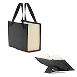 LexSkin Tasche (Nylon) - onyx-schwarz - tragbarer Umschlag für Loseblattwerke/inkl. ausklappbarer Buchstütze