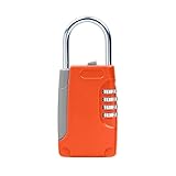 ZADCCS Sicherheitssafe, Versteckter Schlüsselsafe, Zahlenschloss mit 4 digitalen Passwörtern und Haken, Mini-Geheimbox aus Metall for Zuhause, Villa, Wohnwagen für Zuhause, Büro, Hotel(Noir)