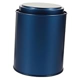 VICASKY Luftdichter Blauer Tee Dosenbehälter aus Vielseitiger Haushalts Vorratsbehälter für Tee Kaffee Snacks Trockene Lebensmittel Kompakte Aufbewahrung mit Praktischem Deckel