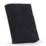 DONBOLSO Wallet NextGen Leder I Slim Wallet mit Münzfach I Geldbeutel mit RFID Schutz I Kartenetui bis 11 Karten I Mini Portemonnaie für Herren und Damen I Geldbörse I Vintage Schwarz