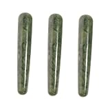 SAFIGLE 3 Stück Jade-Massagegerät Muskelmassage Massagestift Massagerollenstab Jade-Walze Zurück werkzeug Akupressurstab massieren Akupressurstifte Fußmassagegeräte Green