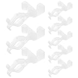 Zerodeko 10 Stück Teiliges Wetterfestes Weihnachtslicht-clips Robuste LED Lichterketten Klammern für Außen Vielseitige Dachrinnen Terrassenbefestigung Einfache Montage Rutschfeste Halterung