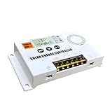 GNURBDILFO 12/24V 30A PWM Solarladeregler Solarpanel-Regler mit LCD-Display für Lithium- und Blei-Säure-Batterien