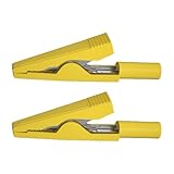 Krokodil ist ein 2-mm-Bananenstecker für Laborausrüstung, 2 Stück und Clips mit 2 Stück für Gerätewartungsingenieure und Techniker