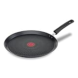 Tefal Unlimited On Crêpepfanne Induktion 28 cm, Pancake Pfanne mit kratzfester Titanium Antihaft-Beschichtung, Thermo-Signal bei idealer Brattemperatur, für alle Herdarten geeignet, G25939