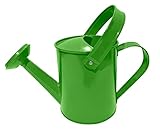 Home IT® Gießkanne Kinder für kleine Gartenfreunde - Perfekt für Familien mit Garten, 0,6 Liter, aus Metall in fröhlichem Limettengrün, Lime