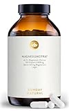 SUNDAY NATURAL® Magnesiumcitrat Kapseln hochdosiert - 365 Kapseln – Pro Tagesdosis 360 mg reines Magnesium ohne Zusatzstoffe - Premium Magnesium Citrate – Laborgeprüft, vegan, ohne weitere Zusätze