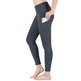 beroy Reitleggings Mädchen mit Silikon Vollbesatz,Reithose Damen mit Handytasche,Flex und elastischem Reithose Damen Sommer Grey M