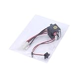 Holibanna 11.1V Gebürsteter Motorcontroller Esc Für Rc Schiff Auto Truck Boot Schwarz Hochleistungs Esc Kompatibel Mit Ni Lithiumbatterien Robustes