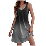 Casual-Kleid, Sommer, Damen, Strandkleid, Sommerkleid, Boho, schick, elegant, Blumenmuster, robust, sexy, Party, bedruckt, Pflanzen, Western Country, 3. Schwarz, XXL