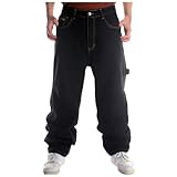 Kewagula Jogginghose Herren Baumwolle Sweathose Lange Baggy Männer Sporthose Straight Leg Jeans Herren Jogger Trainingshose Herren Freizeithose