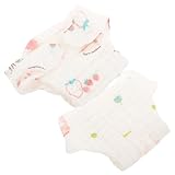 Hemobllo 2 Stück Wiederverwendbare Mädchen Stoffwindeln aus Baumwolle und Waschbare Atmungsaktive Windelhosen S für Neugeborene Hautfreundlich und Langlebig