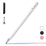 Stylus Touch Eingabestifte, Disco Pencil capacità universale per Tutti i Touchscreen Tablet, Handy Stilo per Apple iPad/Samsung Galaxy/Fire/Chromebook/Laptop/Touch Screen/Telefonen (Weiß)