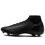 NIKE Herren ZM Superfly 10 ACAD FG/MG Sneaker, Black Black Deep Jungle, 43 EU