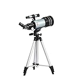 Teleskop mit Stativ und Stativ-Handy-Zubehör, HD Professioneller Sternenbeobachtungs-Refraktor Astronomisches Teleskop mit Nachtsicht und wasserdicht, 70 mm Super-Tele-Zoom-Monokular-Telesco