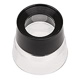 10-fache Vergrößerung, Schmucklupe, zylindrische Schreibtisch-Leselupe, Linse, für Juweliere, Briefmarken, Kartenhandwerk