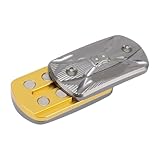 Generic 3-lagiges Stressabbau-Push-Slider-Spielzeug aus Aluminiumlegierung Zur Angstlinderung, Tragbares Push-Card-Spielzeug für Büroreisen, Metall-Fidget-Spielzeug für Alle Altersgruppen (Gray)