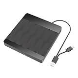 KEXIAO USB 3.0 Externe Disc-Laufwerke, Disc-Brenner mit Hochgeschwindigkeits-Datenübertragung für Laptop, Desktop-Computer für Datei-Backups