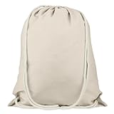 Stoffbeutel Turnbeutel Baumwolle 38x46cm – OEKO-TEX® 100 zertifiziert – Sportbeutel mit Kordelzug – Nachhaltiger Baumwollbeutel Jutebeutel für Sport, Schule, Festivals & Freizeit – auch zum bemalen