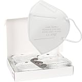 SS-Medical 50 Stück FFP2 Maske Weiß 5-lagige 99,5% Filterleistung | Atemschutzmaske Staubschutzmaske | EN149:2001+A1:2009 | EU2016/425 Masken Geruchsneutral Einzeln Verpackte Mundschutzmasken