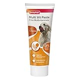 BEAPHAR - Multi Vit Paste Hund - Für Hunde - Mit Biotin, L-Carnitin - Für Strapazierfähige Haut Und Schönes Fell - 0% Zucker-Zusatz - Täglicher Vitamingenuss - Unterstützt Das Wohlbefinden - 250 g