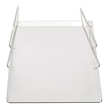 Grillplatte aus rostfreiem Edelstahl,Grillplatte für Grill Ersatzteil,Grillschürze, Grillmatte mit abnehmbaren Griffe,für die meisten Grilltypen (44.5 * 26cm)