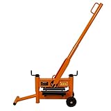 Steintrenner Steinknacker 330mm Schnittlänge Pflasterknacker Steinspalter Plattenschneider 2 x Rotierende Klingen mit 4 Schneidkanten Verstellbare Schnitthöhe 10mm bis 200mm 2 Räder und Griff