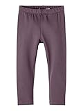 name it Mädchen NKFDAVINA SOLID SWE BRU N NOOS Leggings, Arctic Dusk, 116